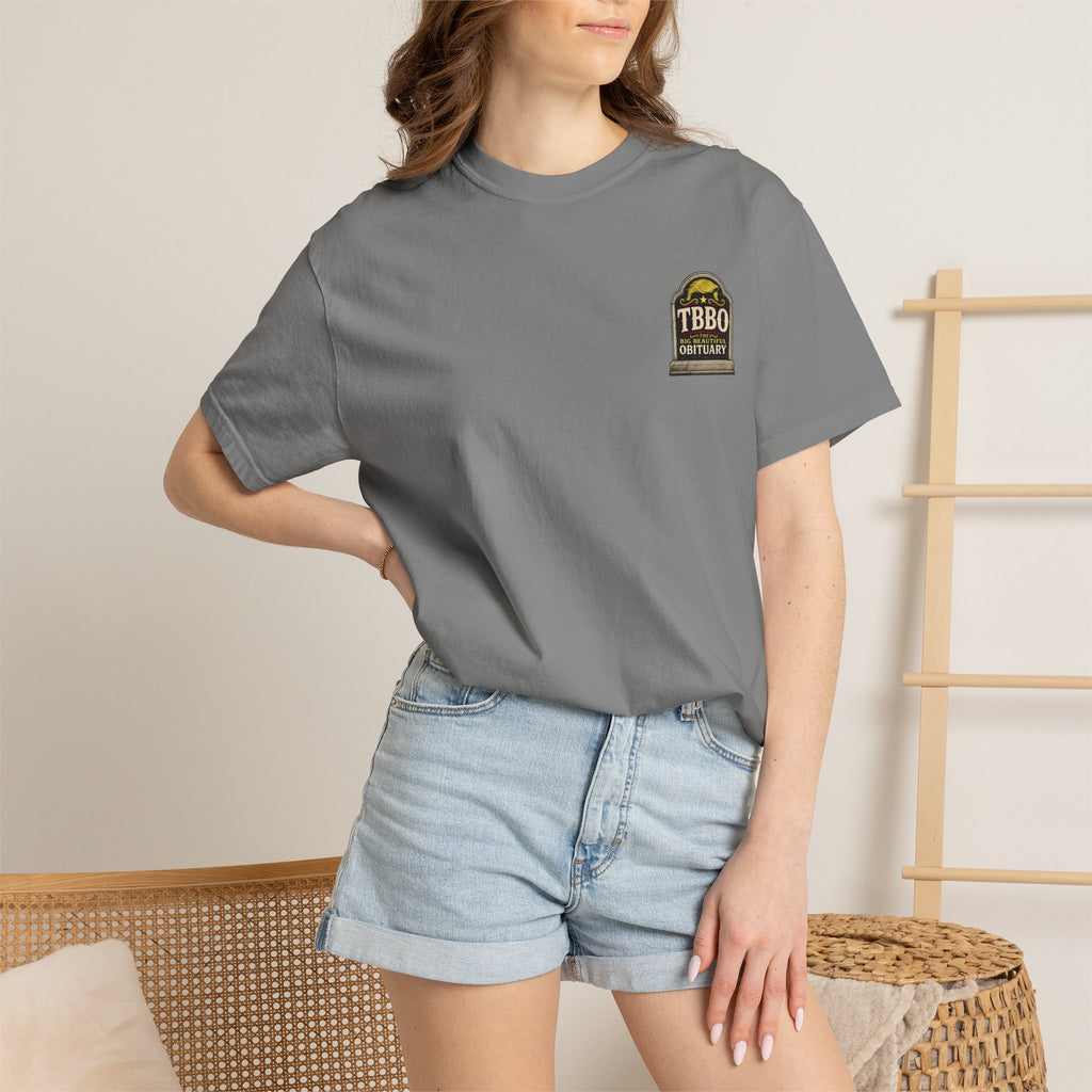 The Big Beautiful Obituary T-shirt | Satire with Attitude