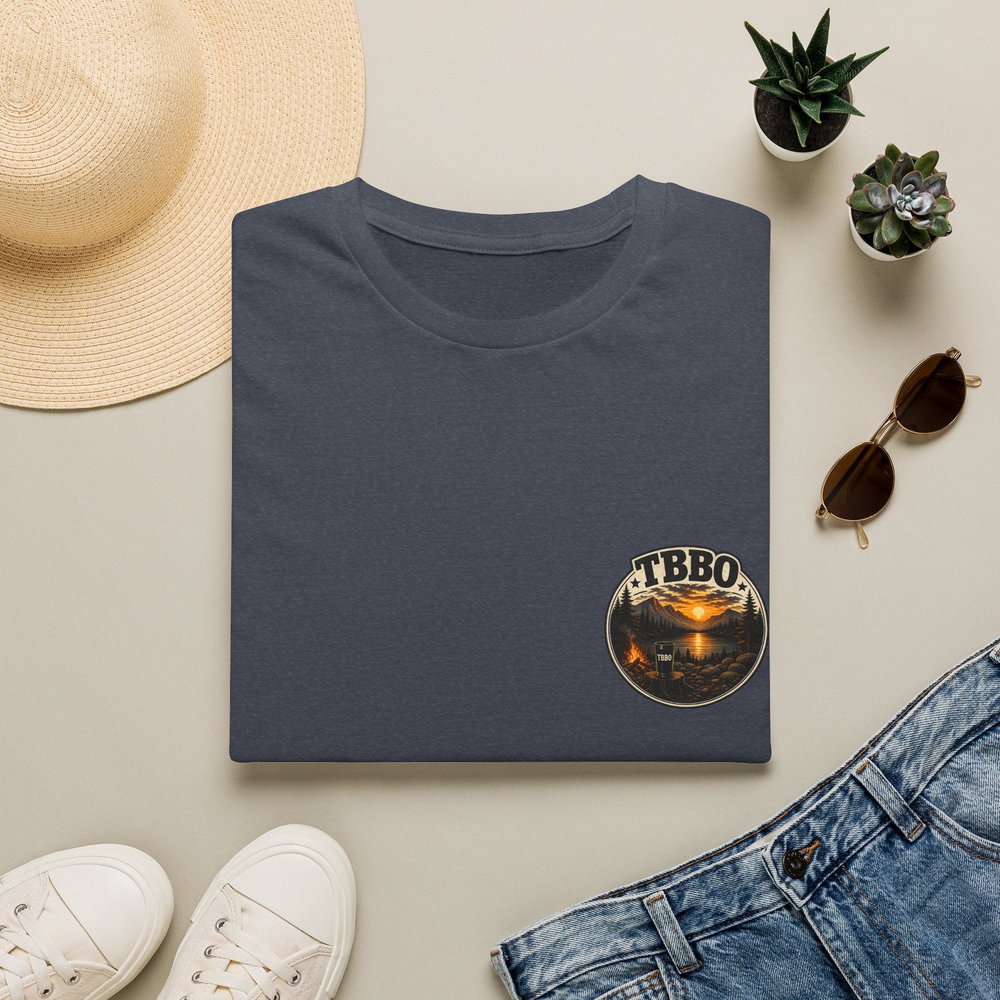 T-Shirt — Vintage “VTBO” Sunset Lake Graphic
