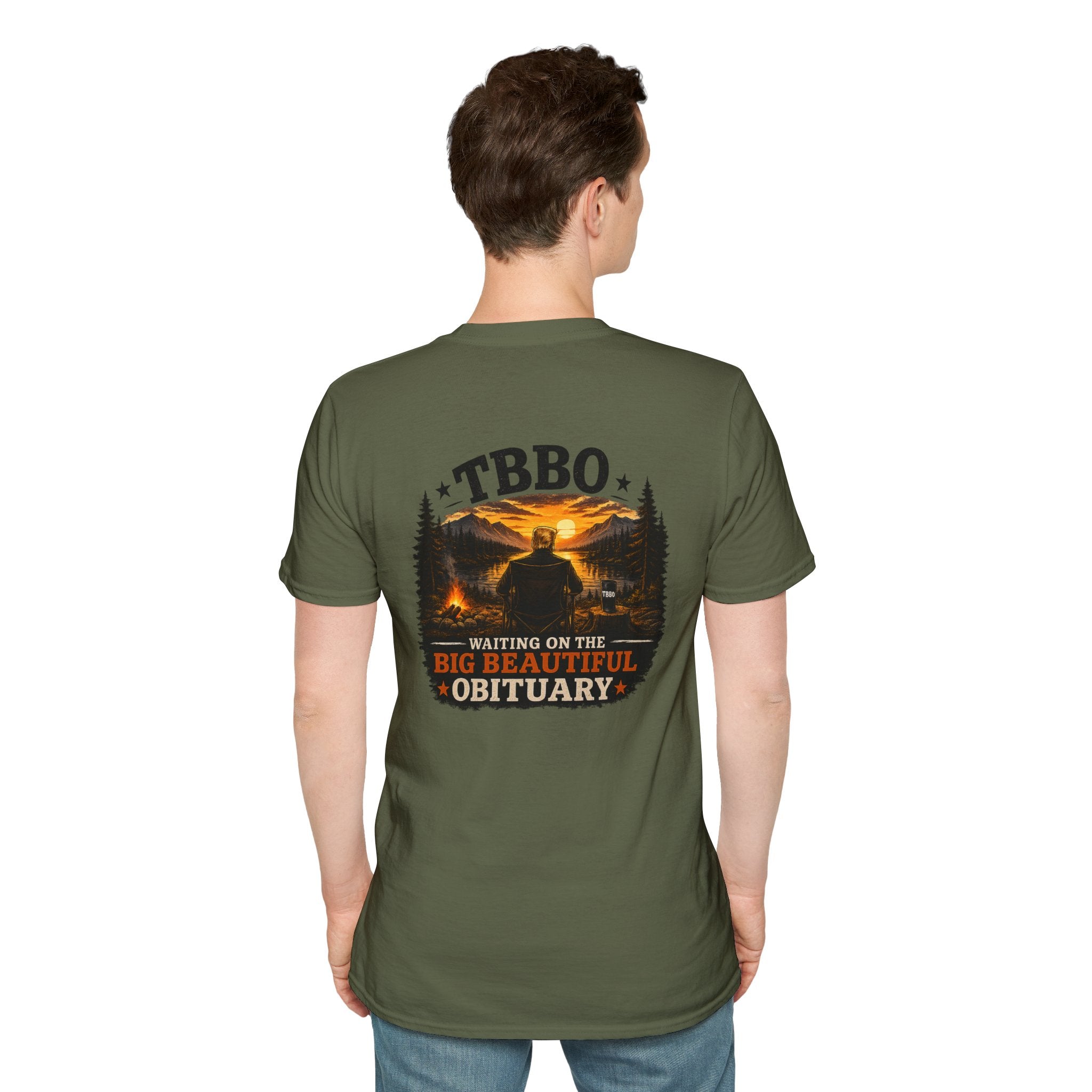 T-Shirt — Vintage “VTBO” Sunset Lake Graphic