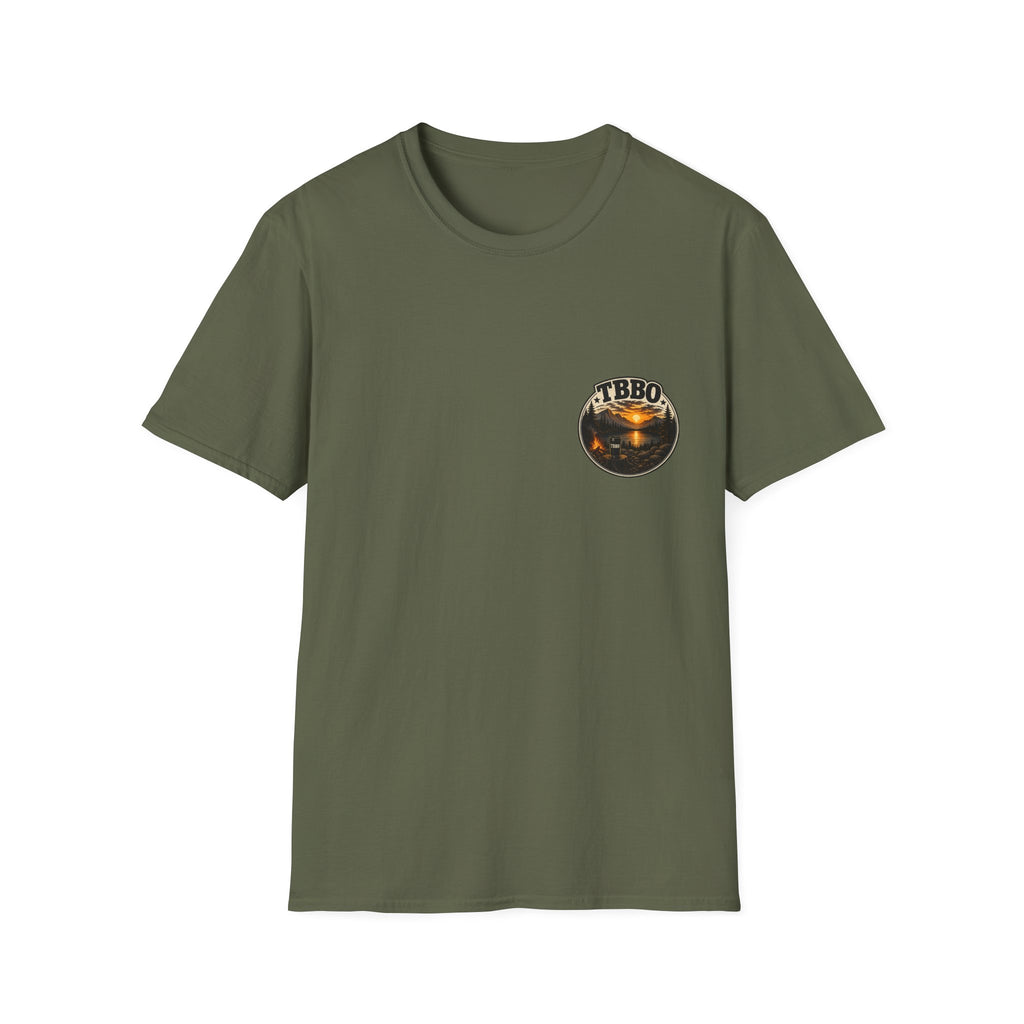 T-Shirt — Vintage “VTBO” Sunset Lake Graphic