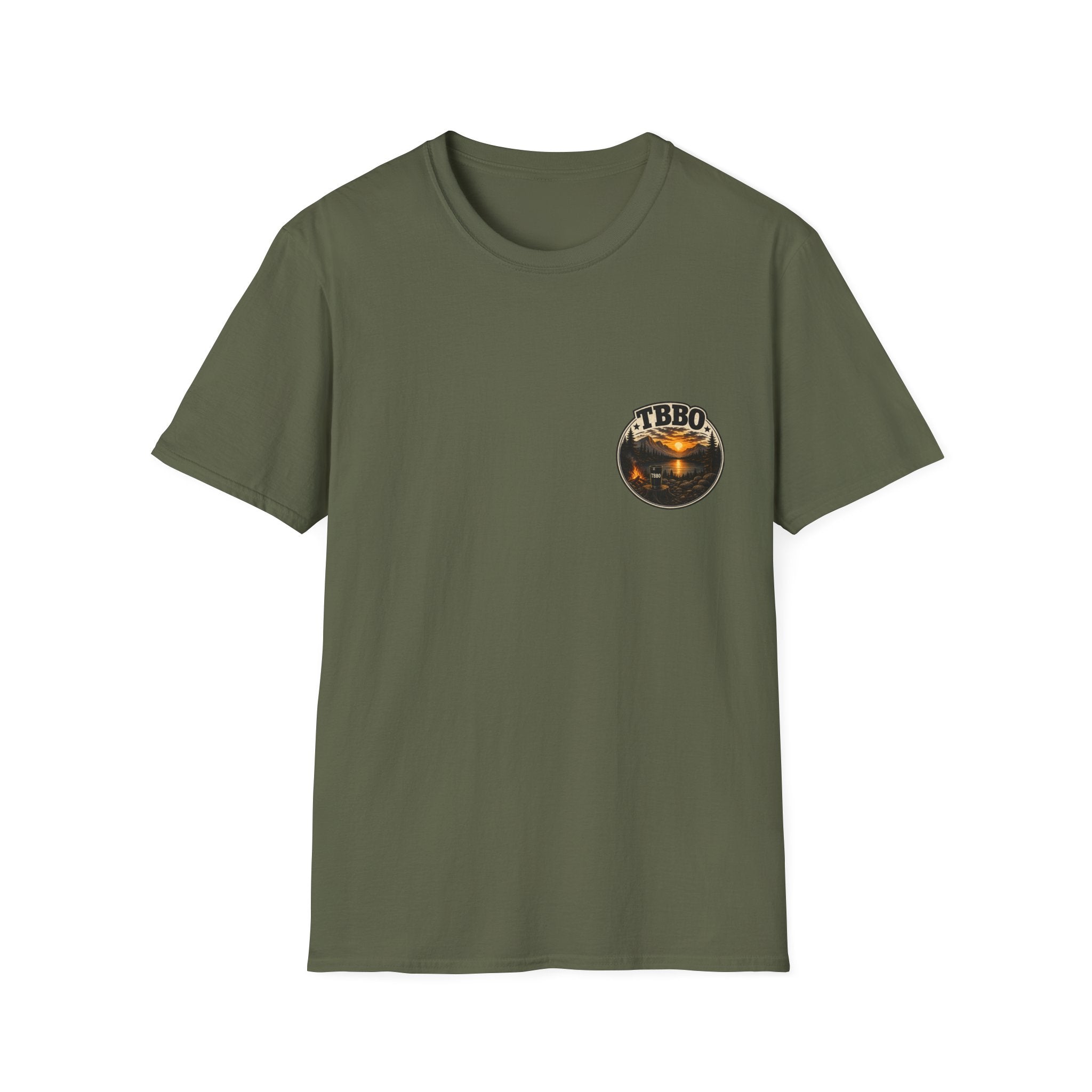 T-Shirt — Vintage “VTBO” Sunset Lake Graphic