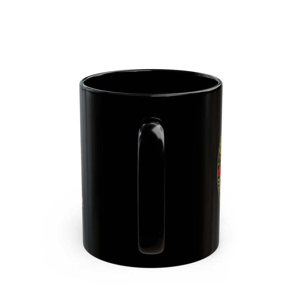 The Big Beautiful Obituary Black Ceramic Coffee Cup | Satire with Attitude