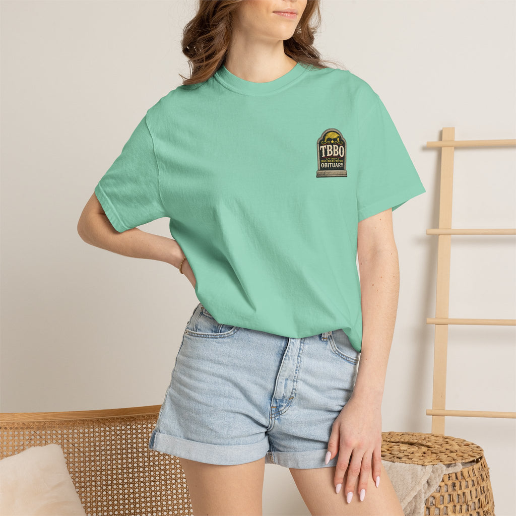The Big Beautiful Obituary T-shirt | Satire with Attitude
