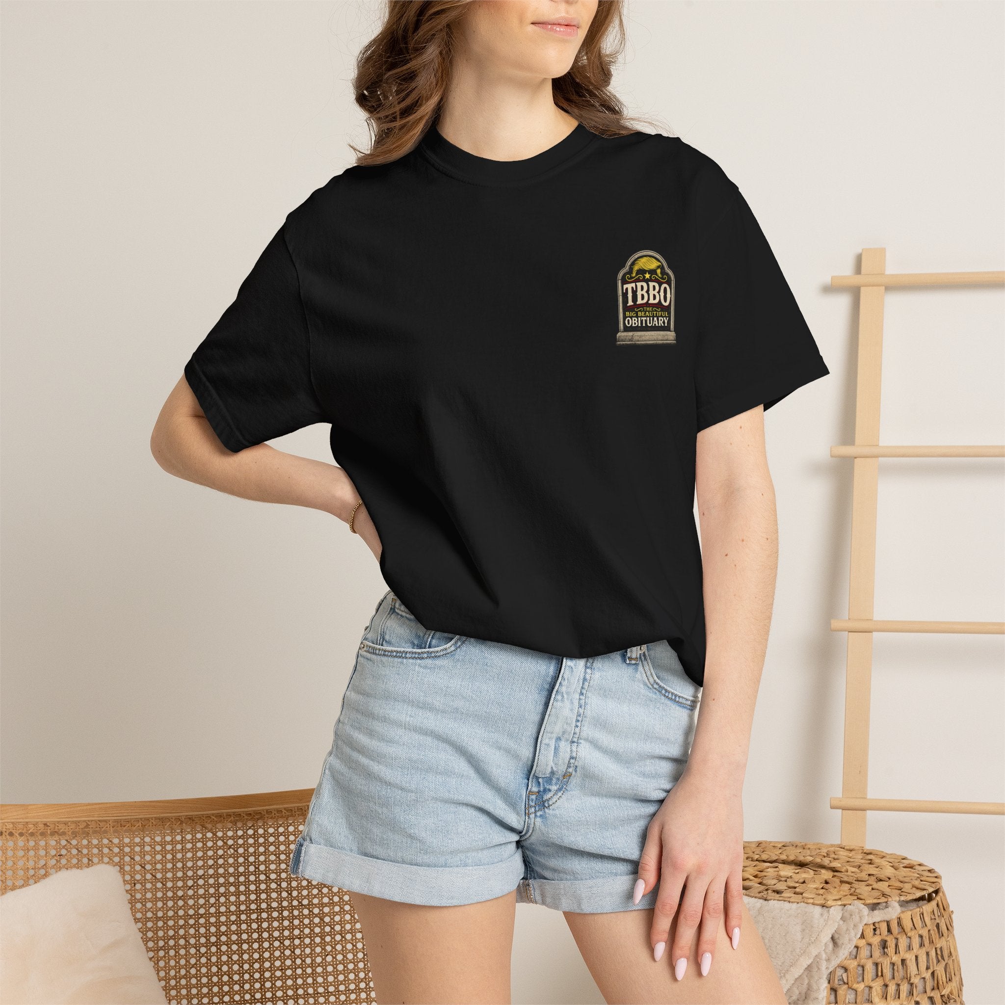 Headstone Obituary T-shirt | Satire with Attitude