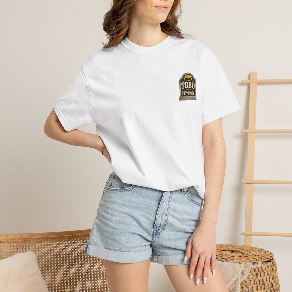 The Big Beautiful Obituary T-shirt | Satire with Attitude